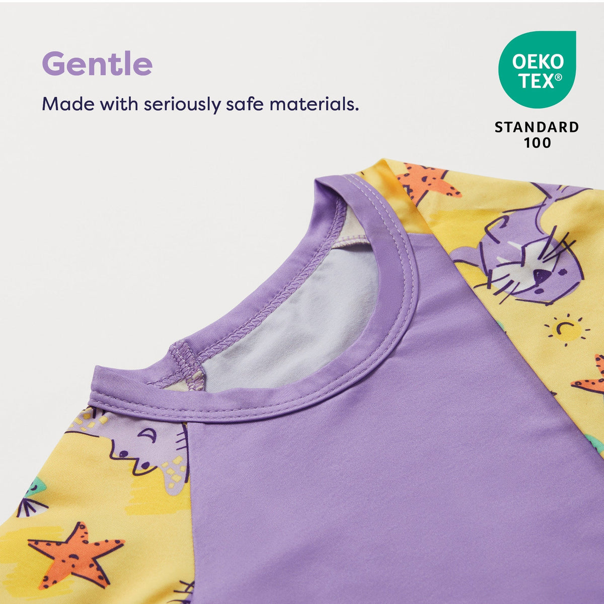 Bambino Mio UPF 40+ Soft and Gentle Protective Swim Rash Vest - Sand Squad - Baby&More