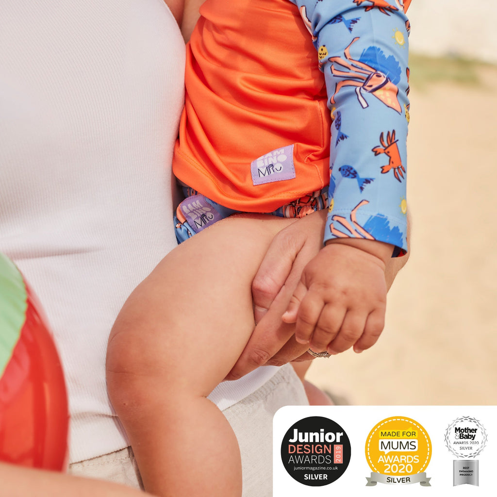 Bambino Mio UPF 40+ Soft and Gentle Protective Swim Rash Vest - Sand Squad - Baby&More