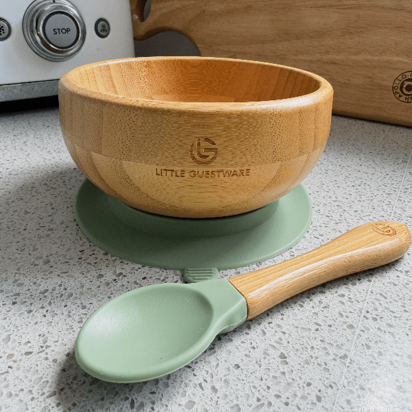 Bamboo Feeding Set - Bowl & Spoon - Baby&More
