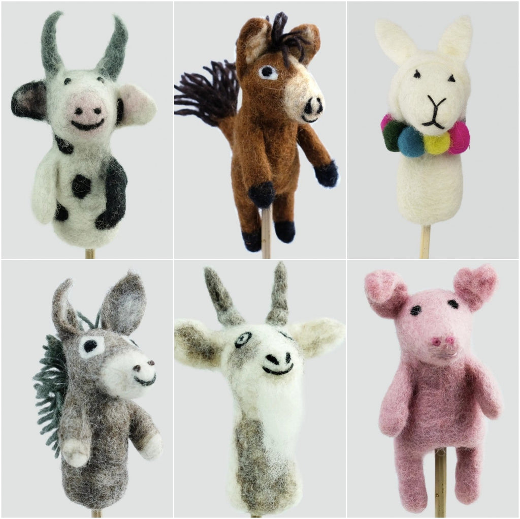 Barnyard Buddies Finger Puppets - Any 3 For £19.99 - Baby&More