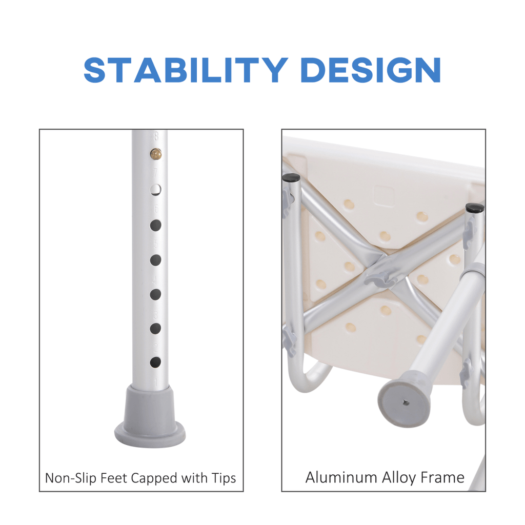 Bath / Shower Chair with Backrest, Adjustable Height - Max 136kg. - Baby&More