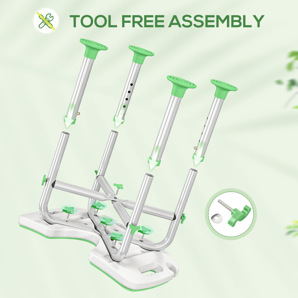 Bath / Shower Stool & Grab Handle, Adjustable Height - Green - Max 150kg - Baby&More