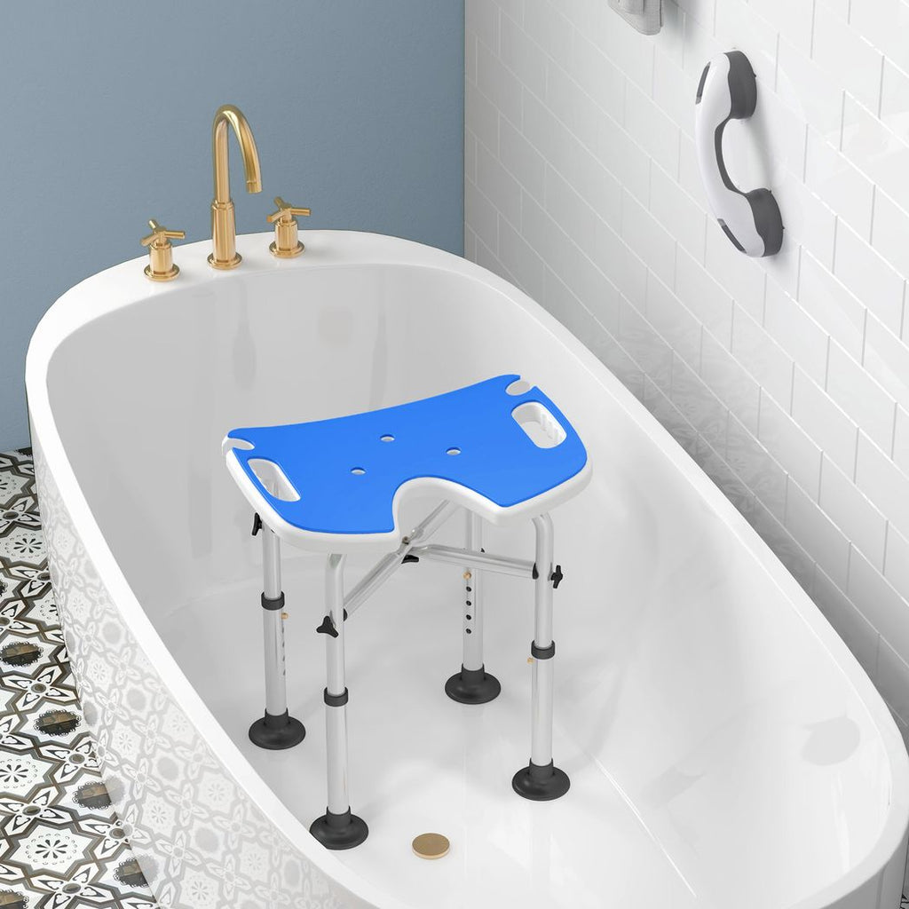 Bath / Shower Stool & Grab Handle, Adjustable Height - Max 150kg - Baby&More