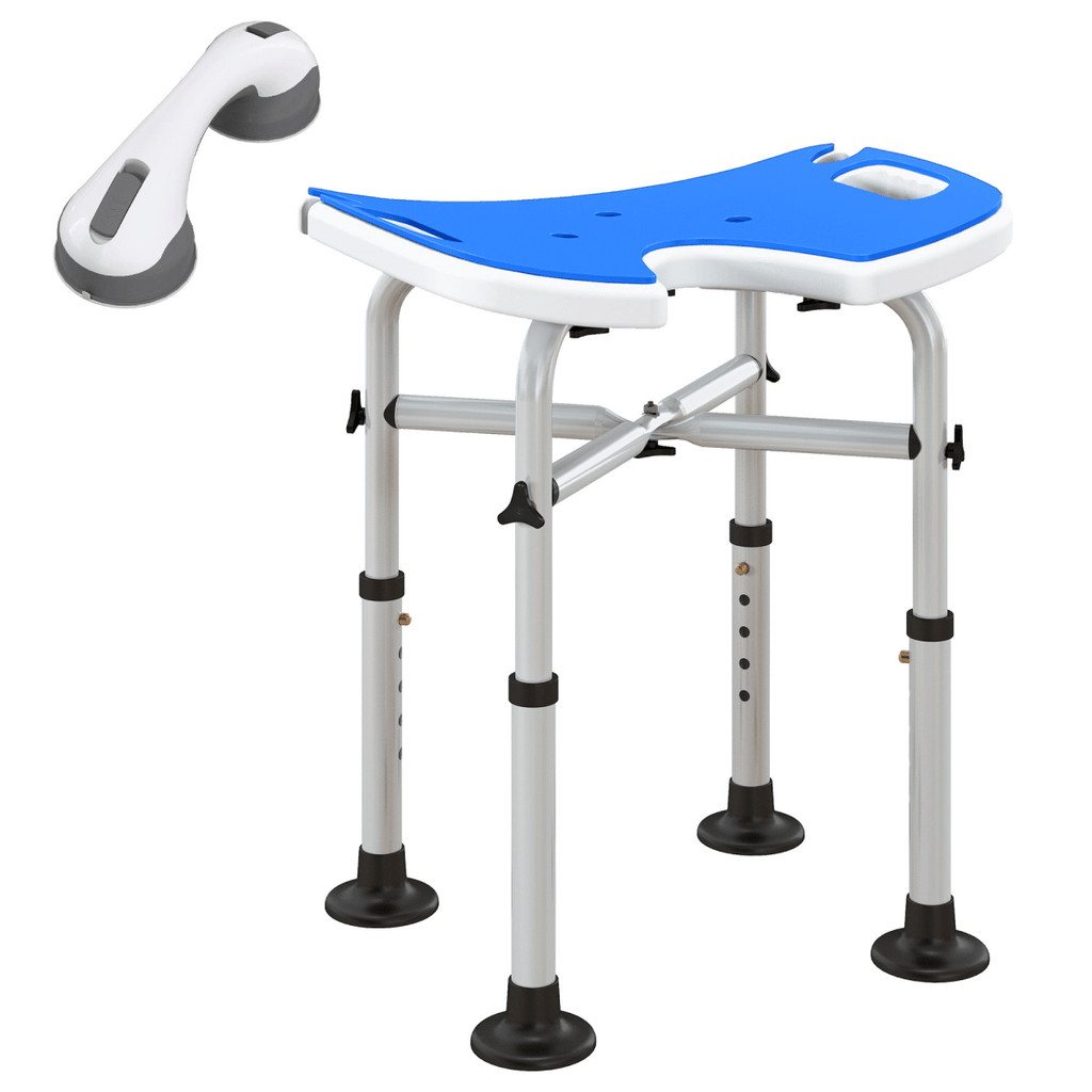 Bath / Shower Stool & Grab Handle, Adjustable Height - Max 150kg - Baby&More