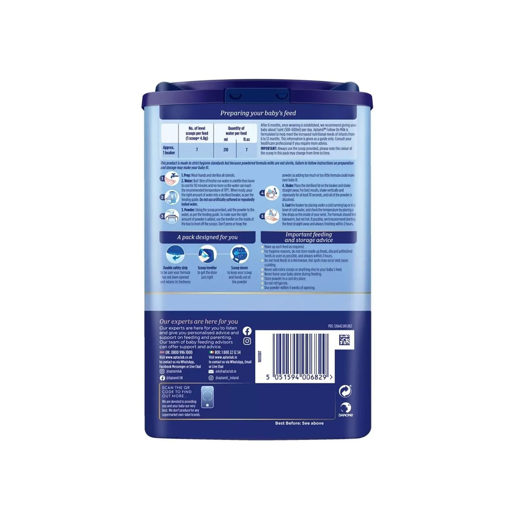 Aptamil 2 Follow On Milk Formula - 6-12 months 800g