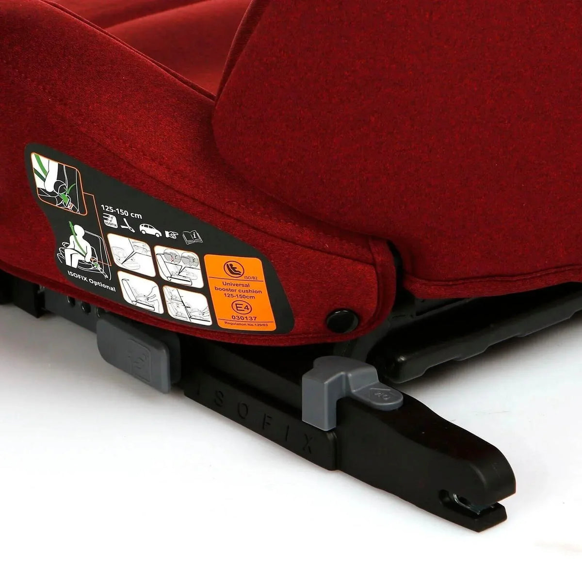 baby plus i-Size X8 (125-150 cm) 15-36 Kg Booster Car Seat Group 2/3 - Red