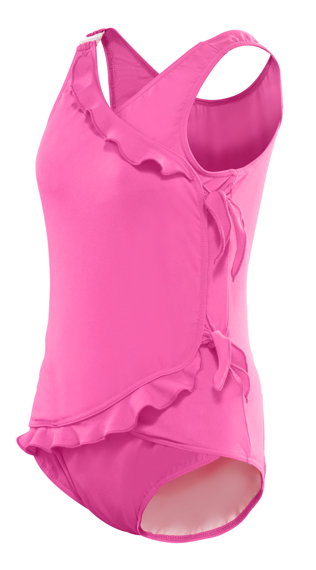 Kes-Vir Girl's Waterfall Swimsuit in Pretty Pink