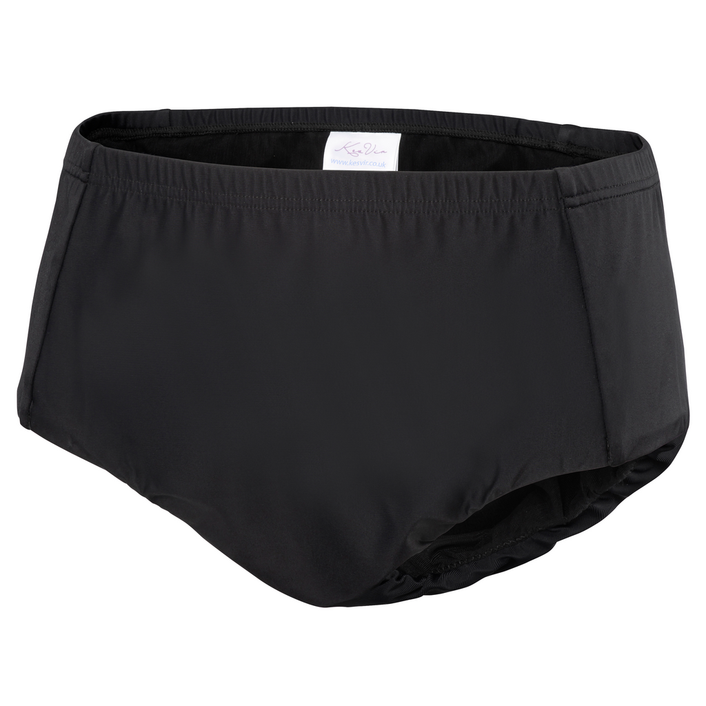 Kes-Vir Women's Period Swim Briefs - Nero
