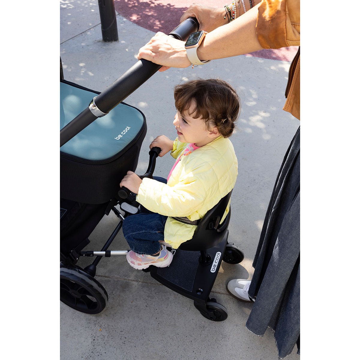 Be Cool Skate Universal Buggy Platform + Seat Unit – Seated or Standing Ride-On Board for Second Child - Baby&More