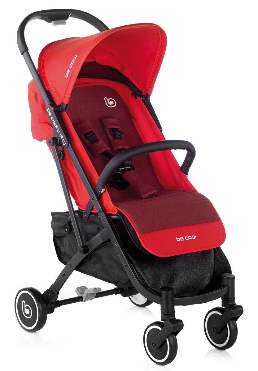 Be Cool Trolley Lightweight Dolls Pushchair - Red & Black - Baby&More
