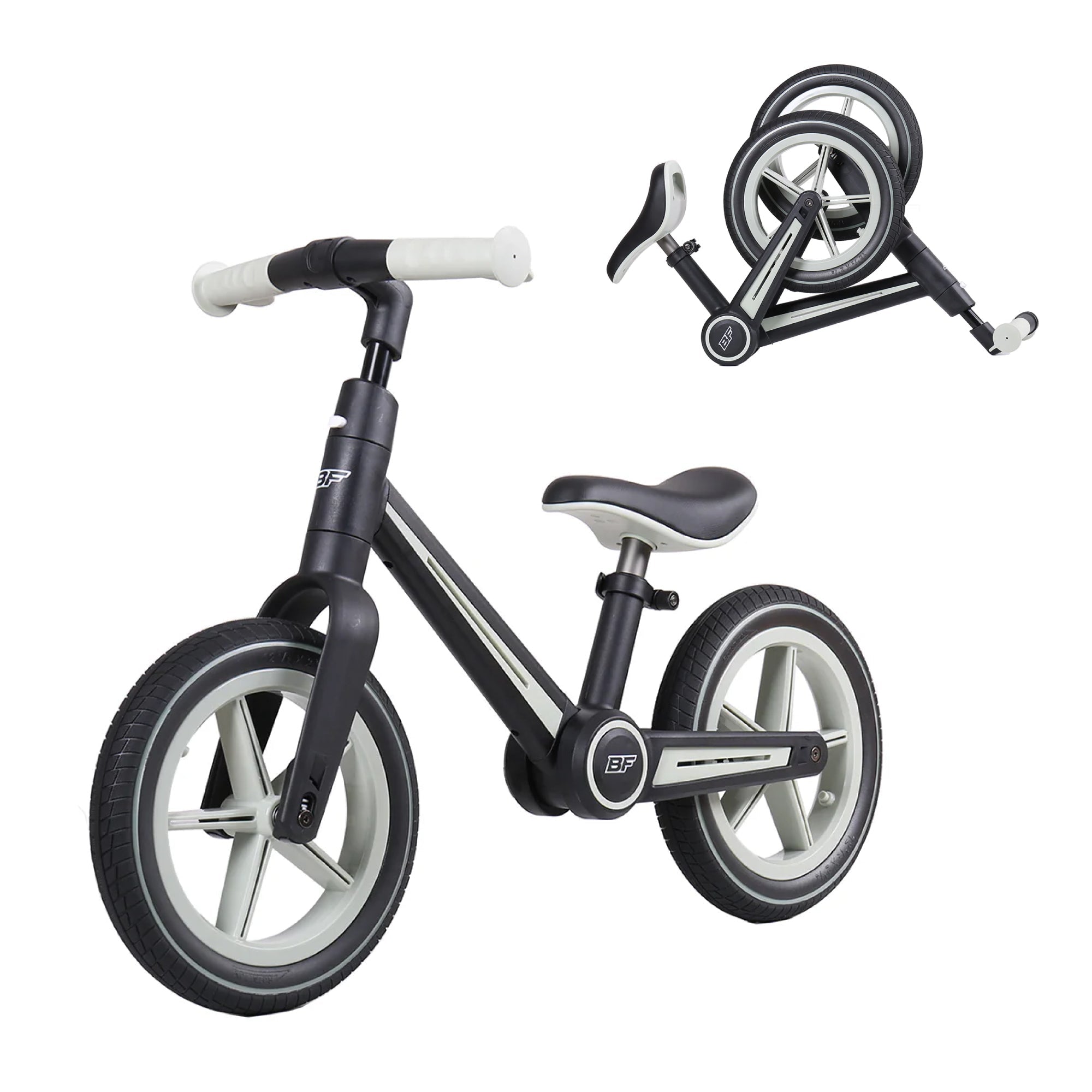 Be Fun Wheels Foldable Children's Balance Bike - Everglade Grey - Baby&More