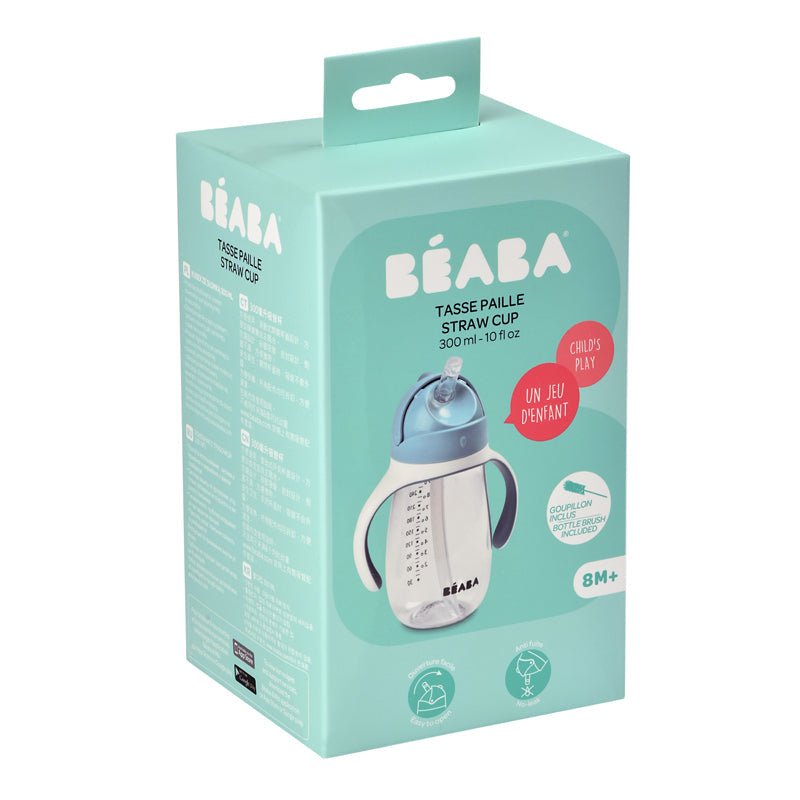 Béaba Tritan Straw Cup - Blue - 300ml - Baby&More