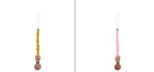 Beech & Silicone Dummy / Pacifier Clip - Baby&More