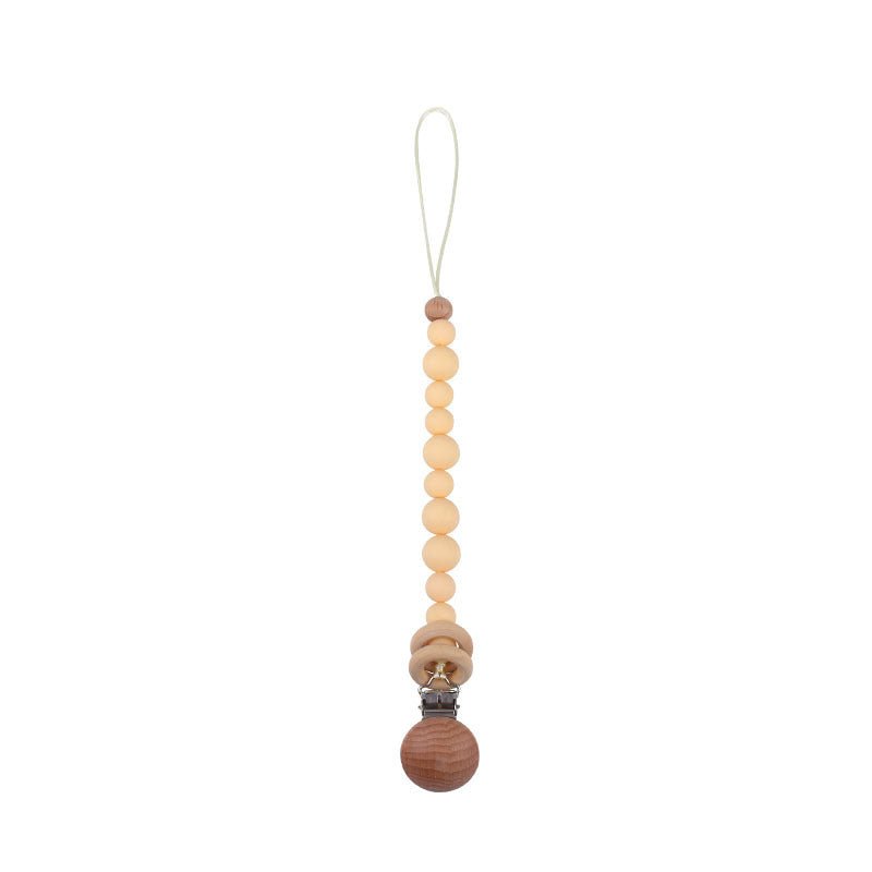 Beech & Silicone Dummy / Pacifier Clip - Baby&More