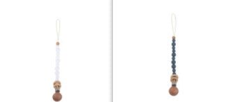 Beech & Silicone Dummy / Pacifier Clip - Baby&More