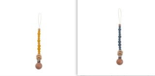 Beech & Silicone Dummy / Pacifier Clip - Baby&More