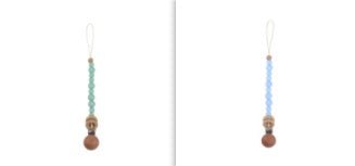 Beech & Silicone Dummy / Pacifier Clip - Baby&More