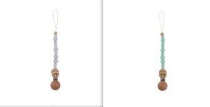 Beech & Silicone Dummy / Pacifier Clip - Baby&More