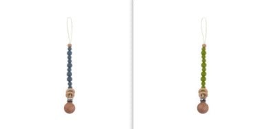 Beech & Silicone Dummy / Pacifier Clip - Baby&More