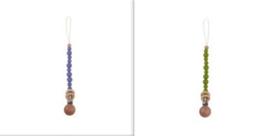 Beech & Silicone Dummy / Pacifier Clip - Baby&More