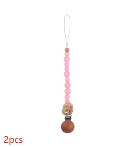 Beech & Silicone Dummy / Pacifier Clip - Baby&More