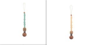 Beech & Silicone Dummy / Pacifier Clip - Baby&More