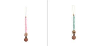 Beech & Silicone Dummy / Pacifier Clip - Baby&More