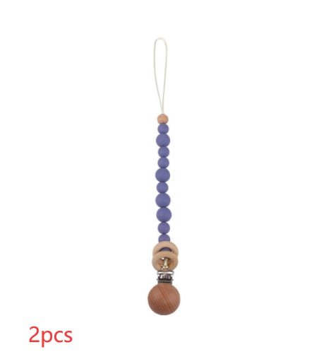 Beech & Silicone Dummy / Pacifier Clip - Baby&More