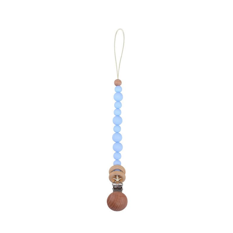 Beech & Silicone Dummy / Pacifier Clip - Baby&More