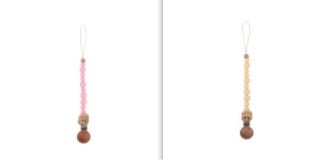 Beech & Silicone Dummy / Pacifier Clip - Baby&More