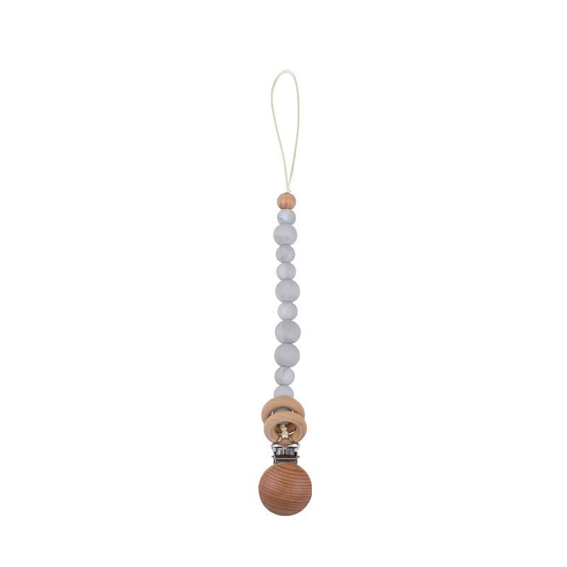 Beech & Silicone Dummy / Pacifier Clip - Baby&More