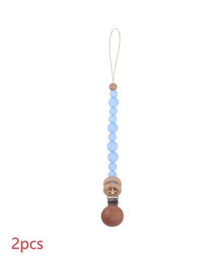 Beech & Silicone Dummy / Pacifier Clip - Baby&More