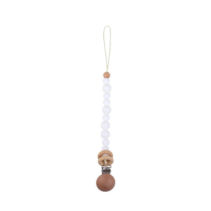 Beech & Silicone Dummy / Pacifier Clip - Baby&More