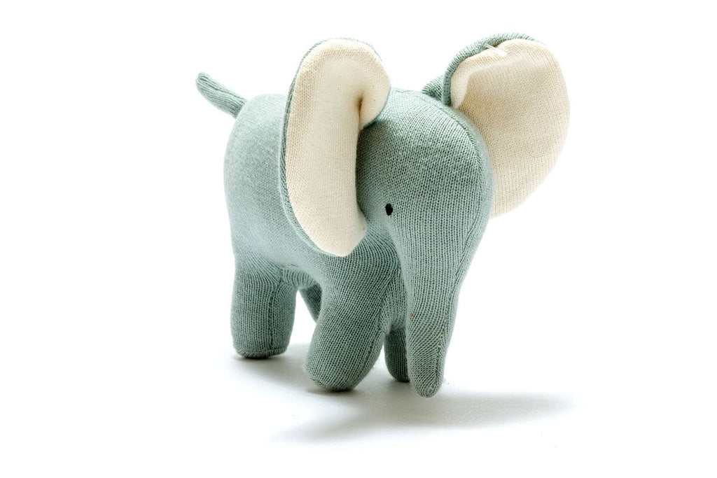 Best Years - Ellis the Elephant Organic Plush Toy - Teal - Baby&More
