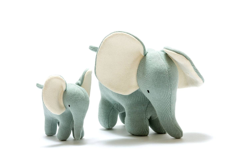 Best Years - Ellis the Elephant Organic Plush Toy - Teal - Baby&More