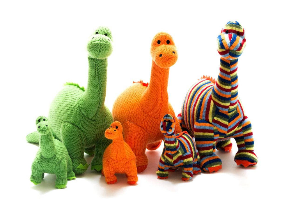 Best Years - Knitted Diplodocus Dinosaur Soft Toy - Green - Baby&More