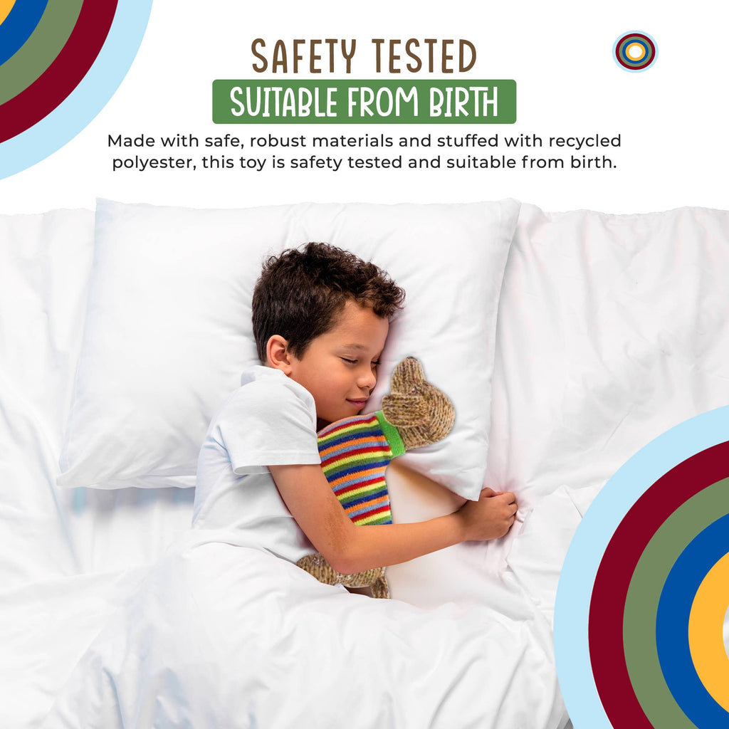 Best Years - Knitted Sausage Dog Soft Toy with Stripe Jumper - Baby&More