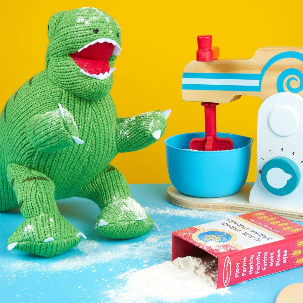 Best Years - Knitted T - Rex Dinosaur Soft Toy - Green - Baby&More