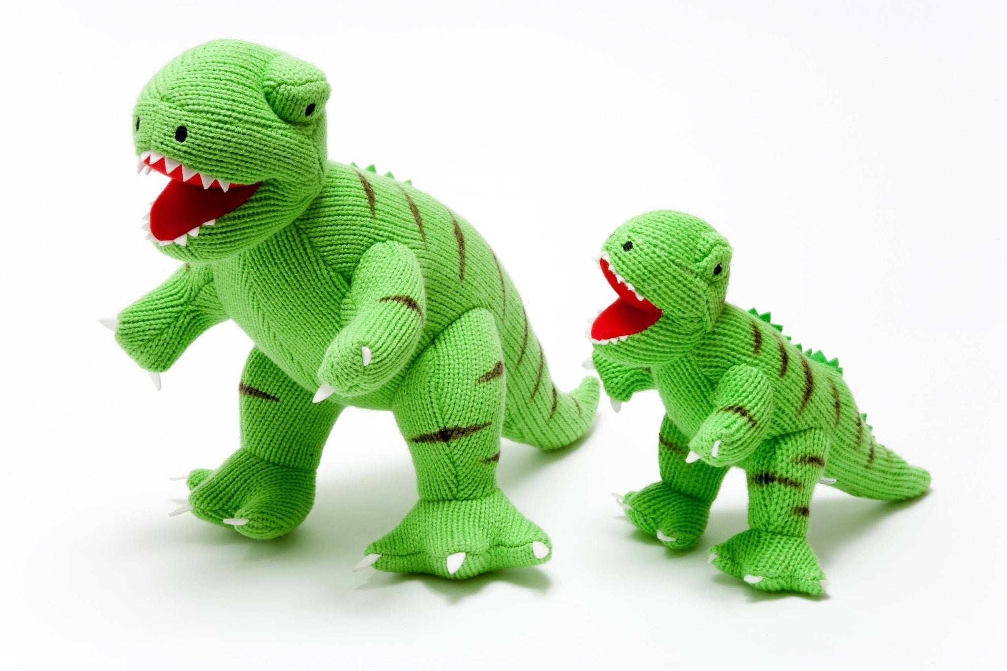 Best Years - Knitted T - Rex Dinosaur Soft Toy - Green - Baby&More