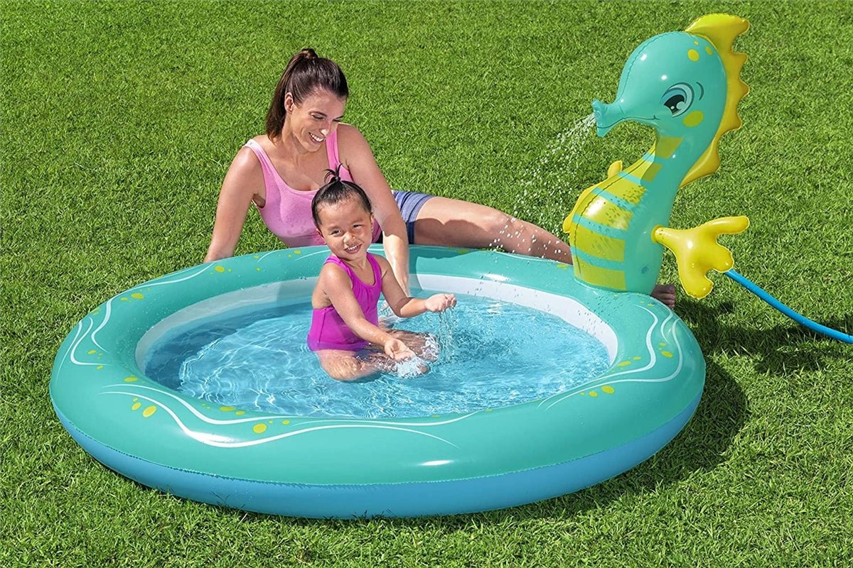 Bestway Seahorse Sprinkler Paddling Pool - Baby&More