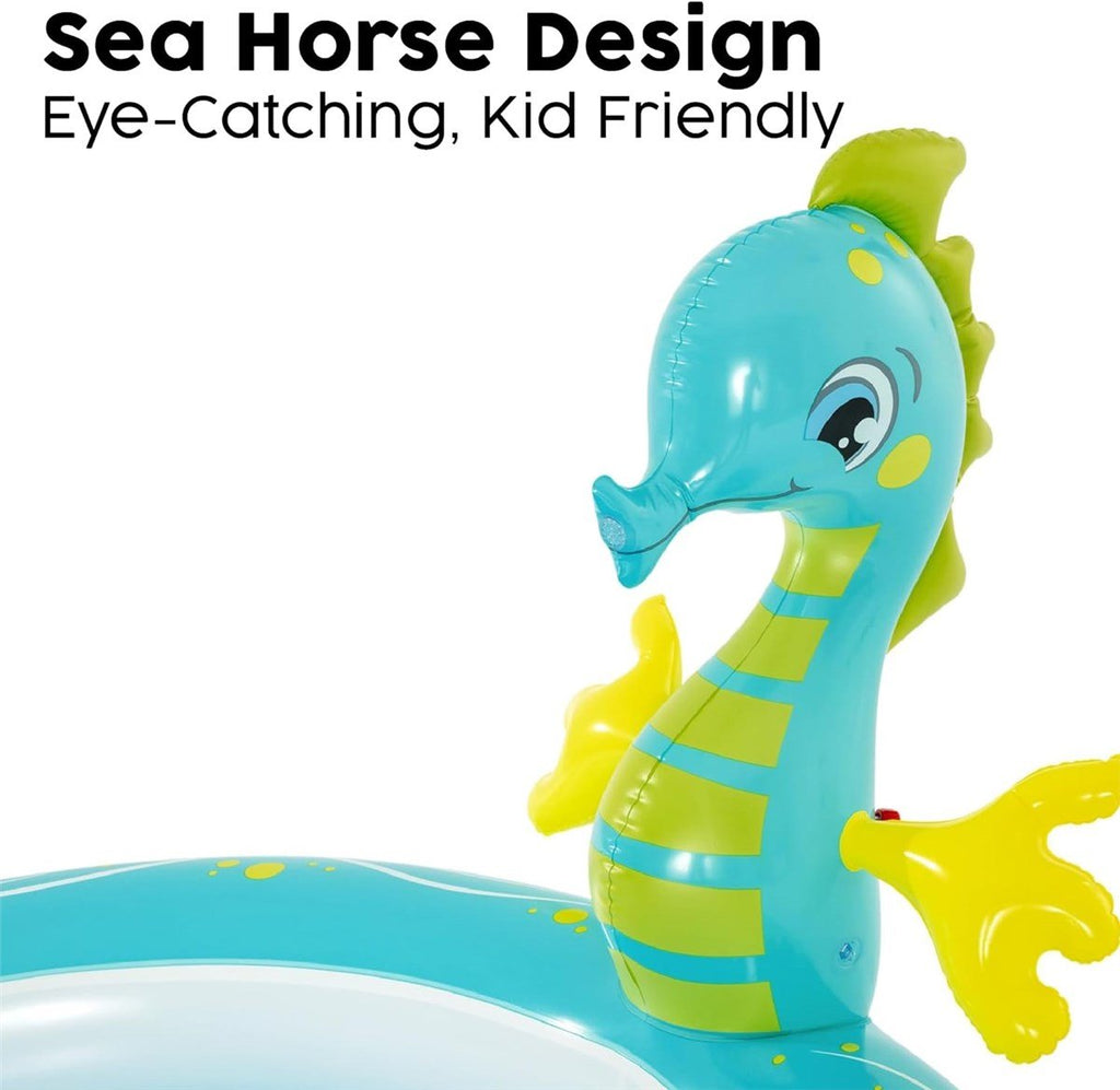 Bestway Seahorse Sprinkler Paddling Pool - Baby&More