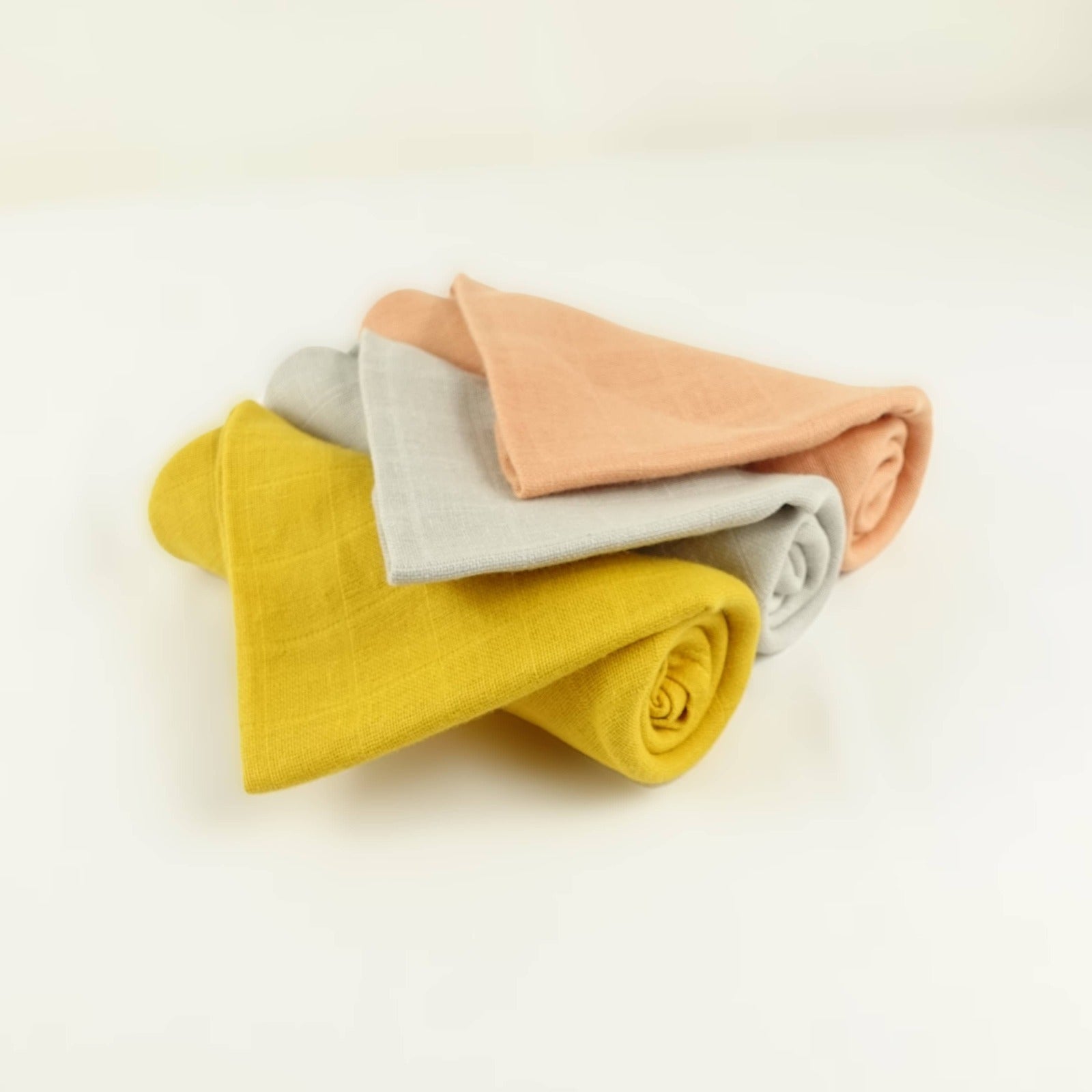 Muslin Squares Six & 12 Pack - Nine Colours & Patterns