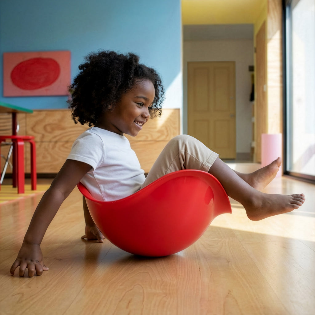 MOLUK Bilibo Red - Rocking & Spinning Toy
