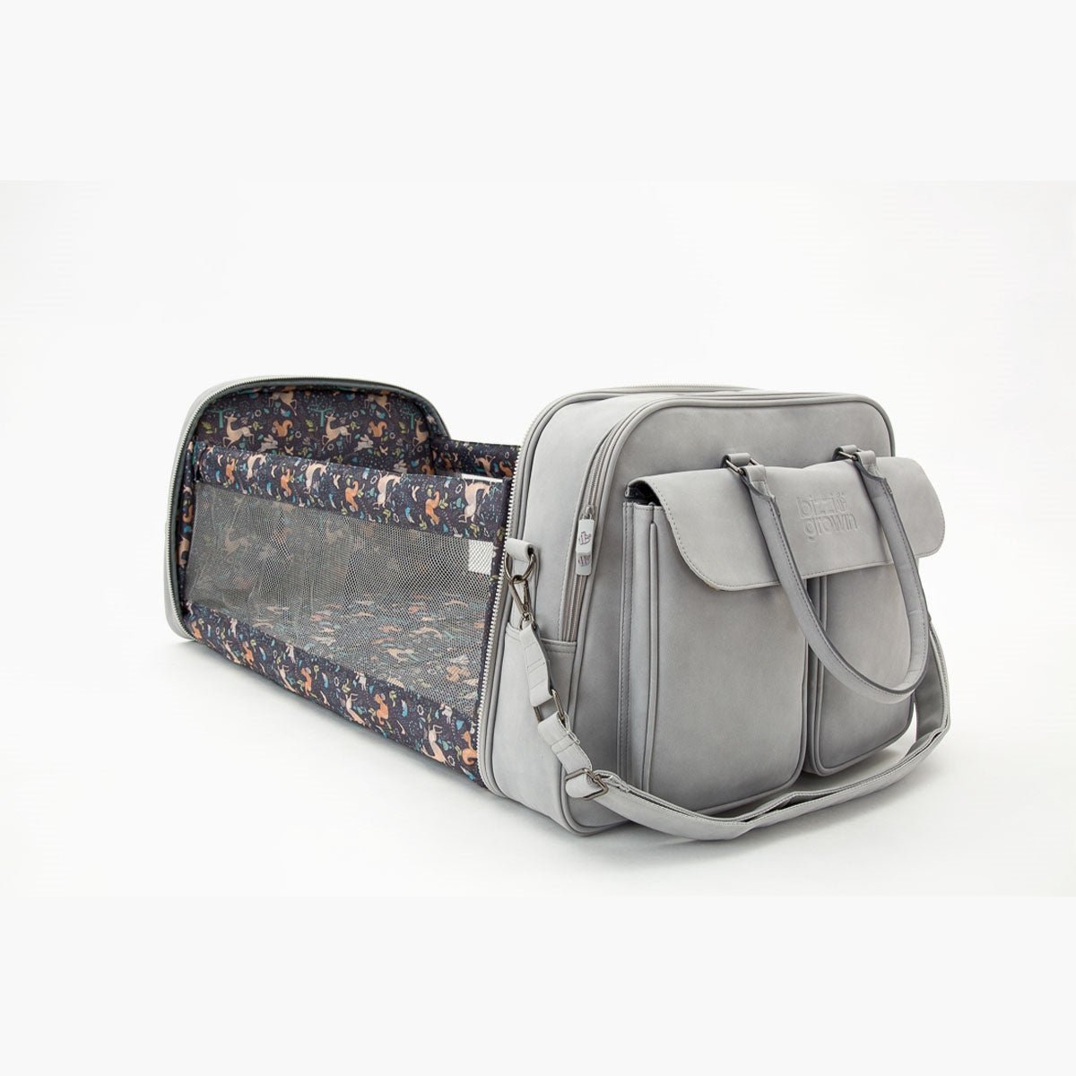 Bizzi Growin Baby Travel Crib Changing Bag POD ® - Vegan Leather - Baby&More