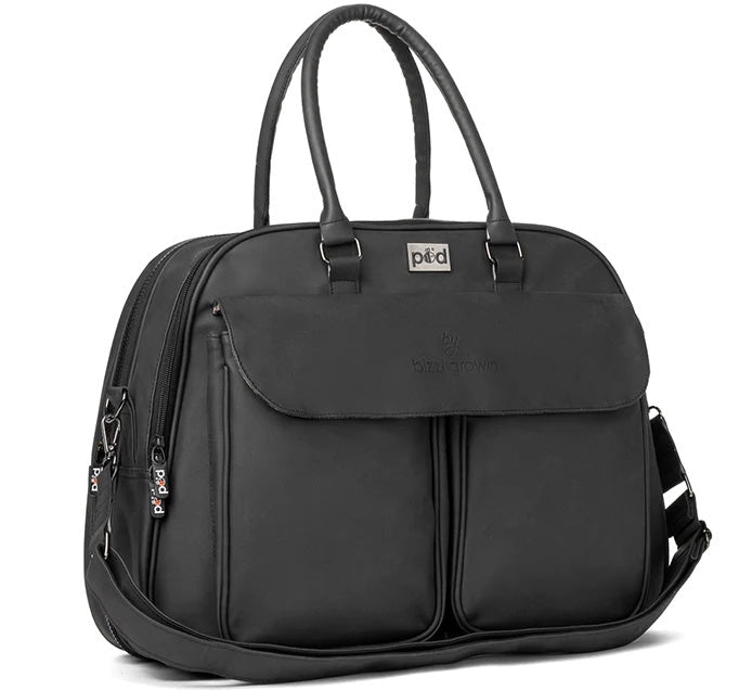 Bizzi Growin Baby Travel Crib Changing Bag POD ® - Vegan Leather - Baby&More