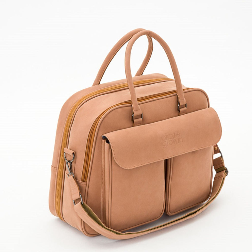 Bizzi Growin Baby Travel Crib Changing Bag POD ® - Vegan Leather - Baby&More