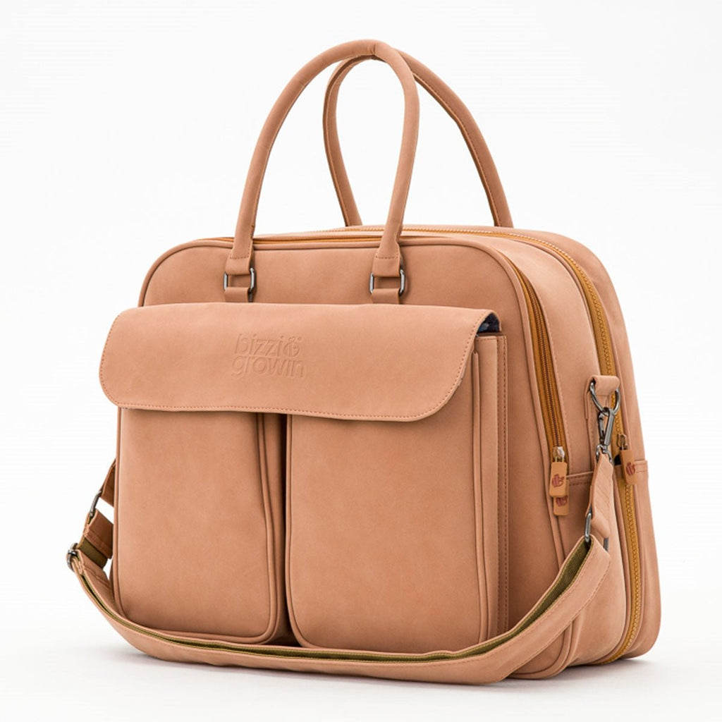 Bizzi Growin Baby Travel Crib Changing Bag POD ® - Vegan Leather - Baby&More