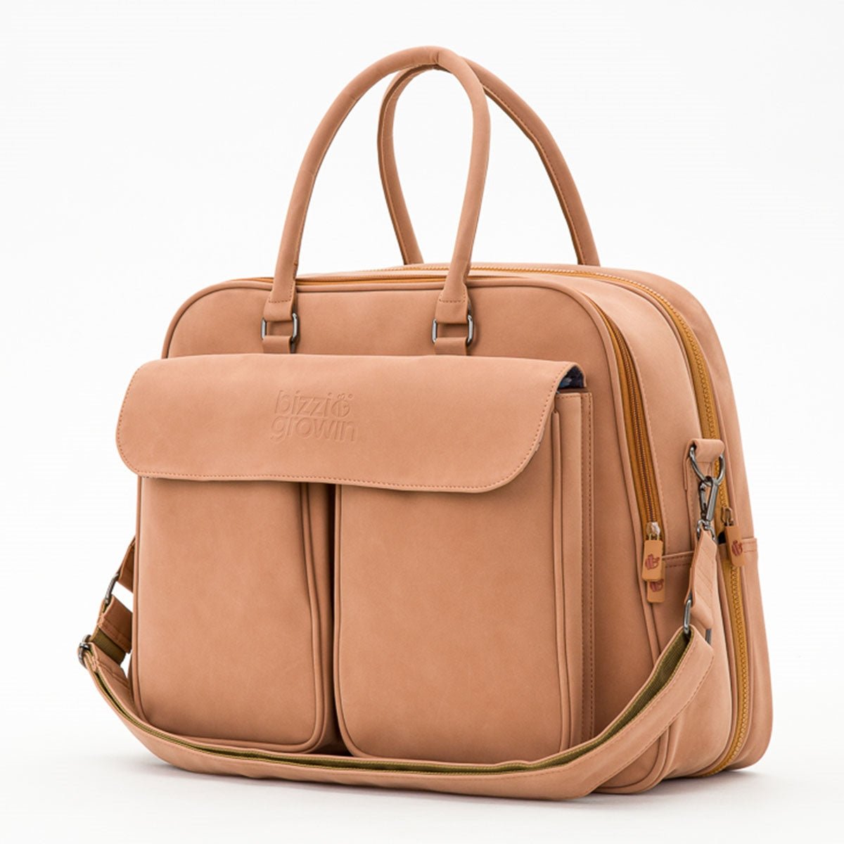 Bizzi Growin Baby Travel Crib Changing Bag POD ® - Vegan Leather - Baby&More