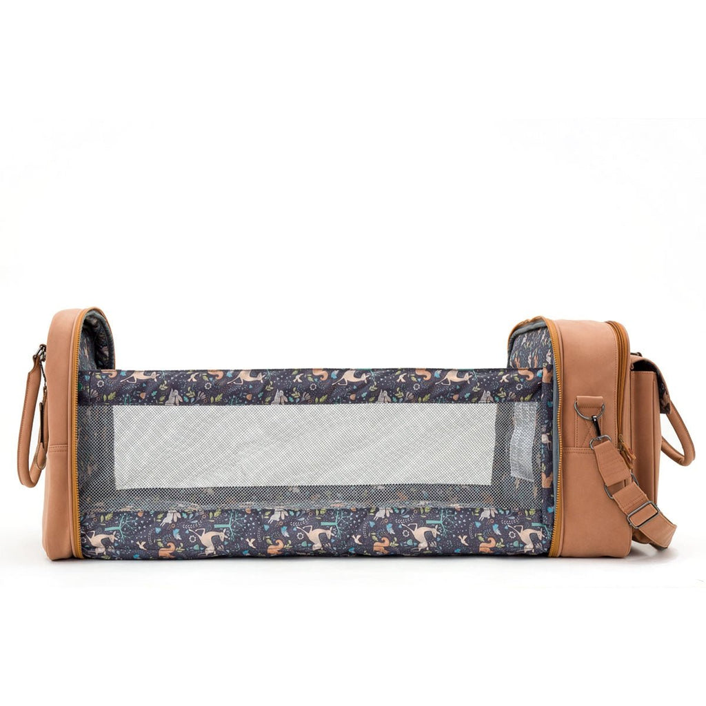 Bizzi Growin Baby Travel Crib Changing Bag POD ® - Vegan Leather - Baby&More