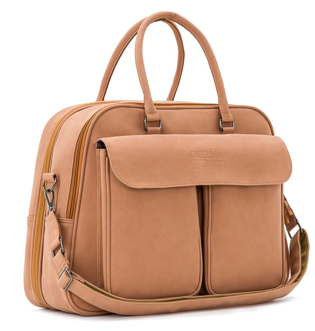 Bizzi Growin Baby Travel Crib Changing Bag POD ® - Vegan Leather - Baby&More